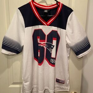 NFL Patriots Jersey - White, Blue, Red